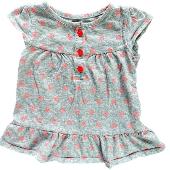 Carter’s 12 Month Girls Summer Short Sleeve Tee  Shirt Bundle - Picture 3 of 5